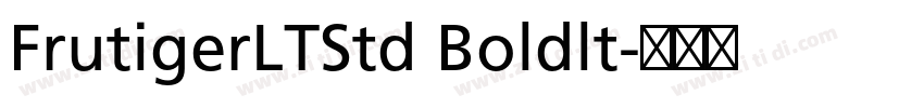 FrutigerLTStd Boldlt字体转换